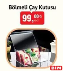 BÖLMELİ ÇAY KUTUSU